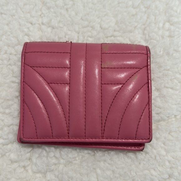 100% Authentic Pink Prada Diagramme Wallet - Picture 3 of 4